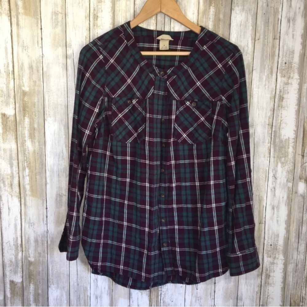 Duluth Purple Plaid Button Down